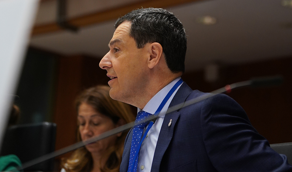 Intervención del presidente de la Junta en el debate del Pleno del Comité de las Regiones. Cadena agroalimentaria
